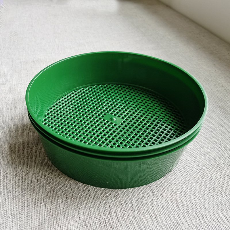 Plastic Round Soil Sieve Household Sieve Stone Sand Sieve Medium Sieve Meat Soil Sieve