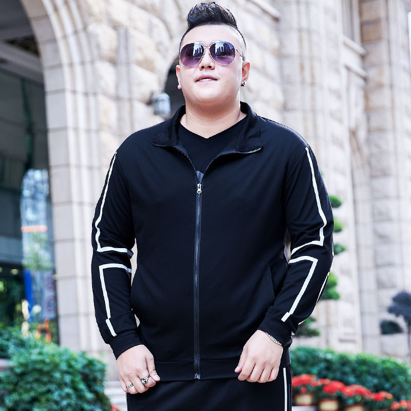 Fat man loose men's winter plus fat plus size jacket fat oversized sweater coat oversized hair generation