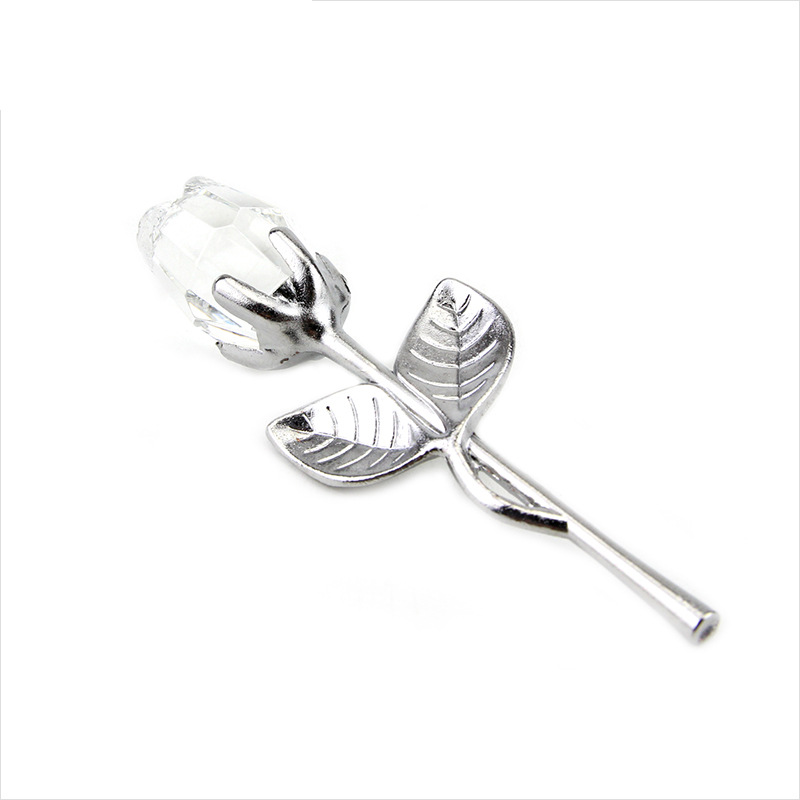 50g Weight Ornaments Home Textiles & Decor Type 1 Piece Quantity Wedding, Banquet, Graduation Occasion Alloy, Crystal Material Rose Pattern Casual, Lady, Simple Style Style Casual Lady Simple Style Rose Alloy Crystal Ornaments Artificial Flowers 2