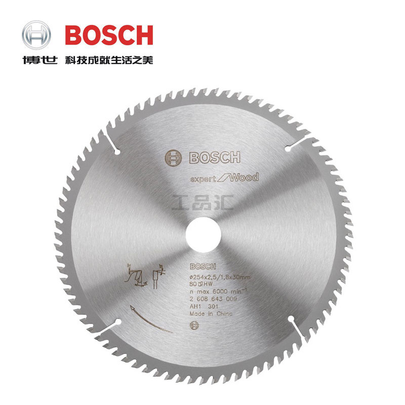 博世(BOSCH) 木工圆锯片 254x2.5/1.8x30 T100；2608643010