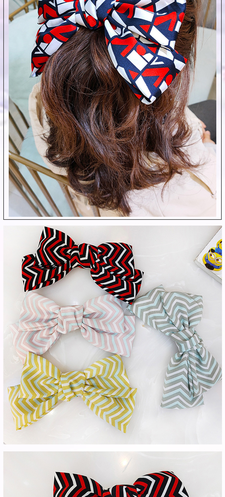 Red Big Bow Spring Clip Cute Hairpin Sweet Top Clip Hairpin Wholesale Nihaojewelry display picture 2