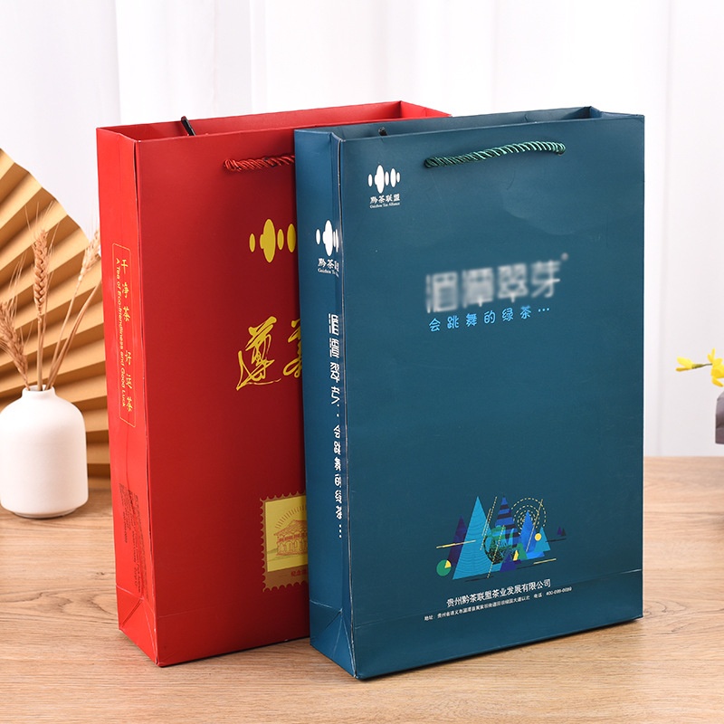 礼品手提纸袋订货logo广告礼品购物袋白卡纸服装包装手提袋印刷