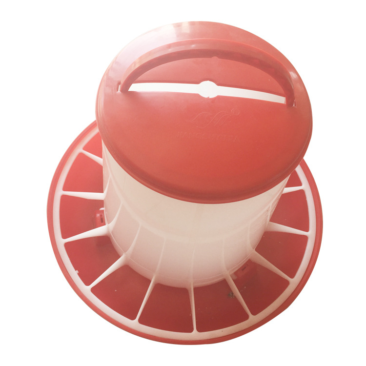 Barril de alimentación de pollo espesado con barril de alimentación neta alimentación automática alimentación de pollo alimentación barril clinker gran avicultura dispositivo