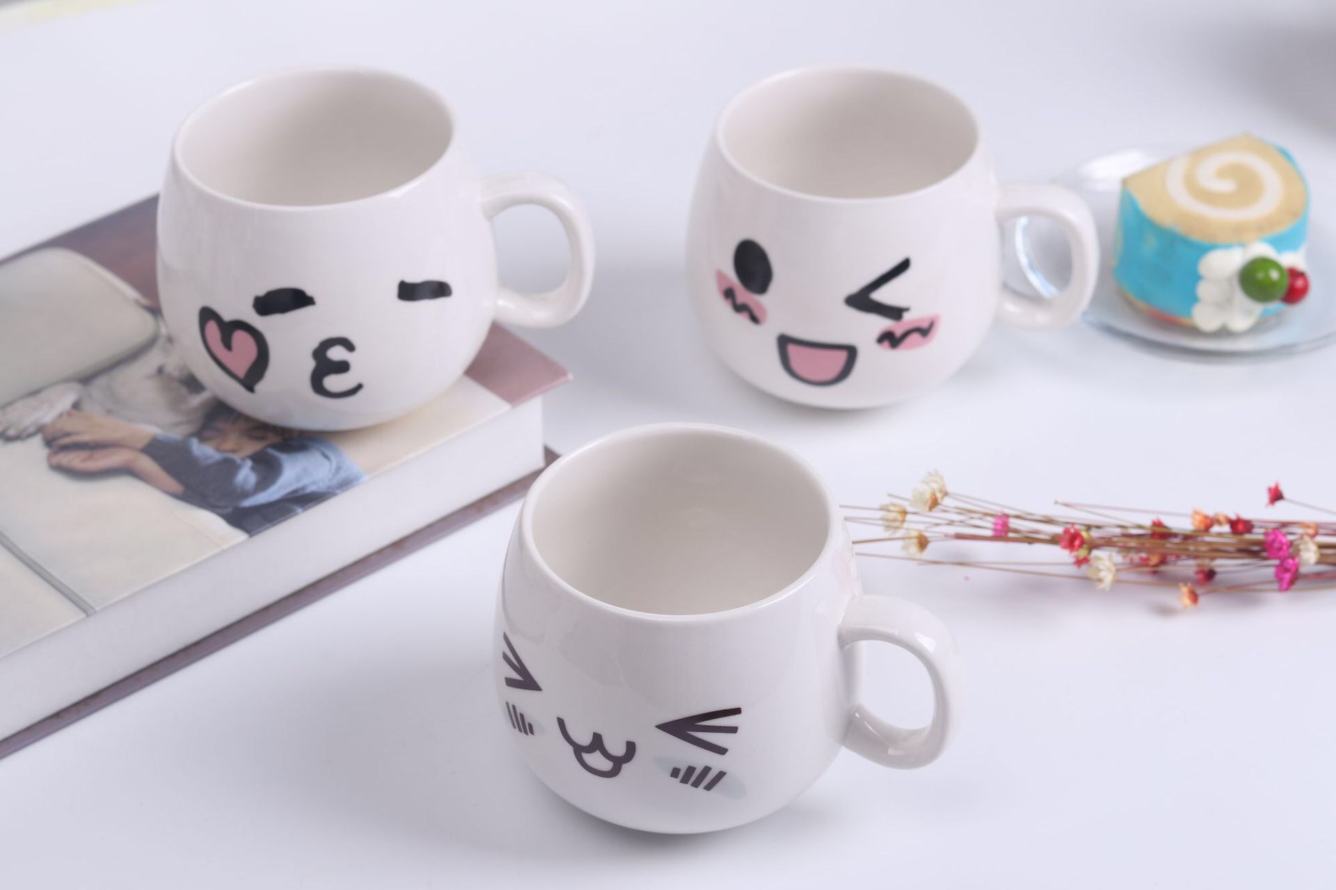 3D猫耳朵陶瓷马克杯 可爱猫咪咖啡杯牛奶杯子 家居水杯-阿里巴巴