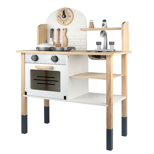 Youlebi Wooden Educational Puzzle Toy - Cutting & Cooking Playset: Realistic Kitchen Utensils for Pretend Play, Perfect for Girls and Boys to Create Their Own Miniature Kitchen Adventures