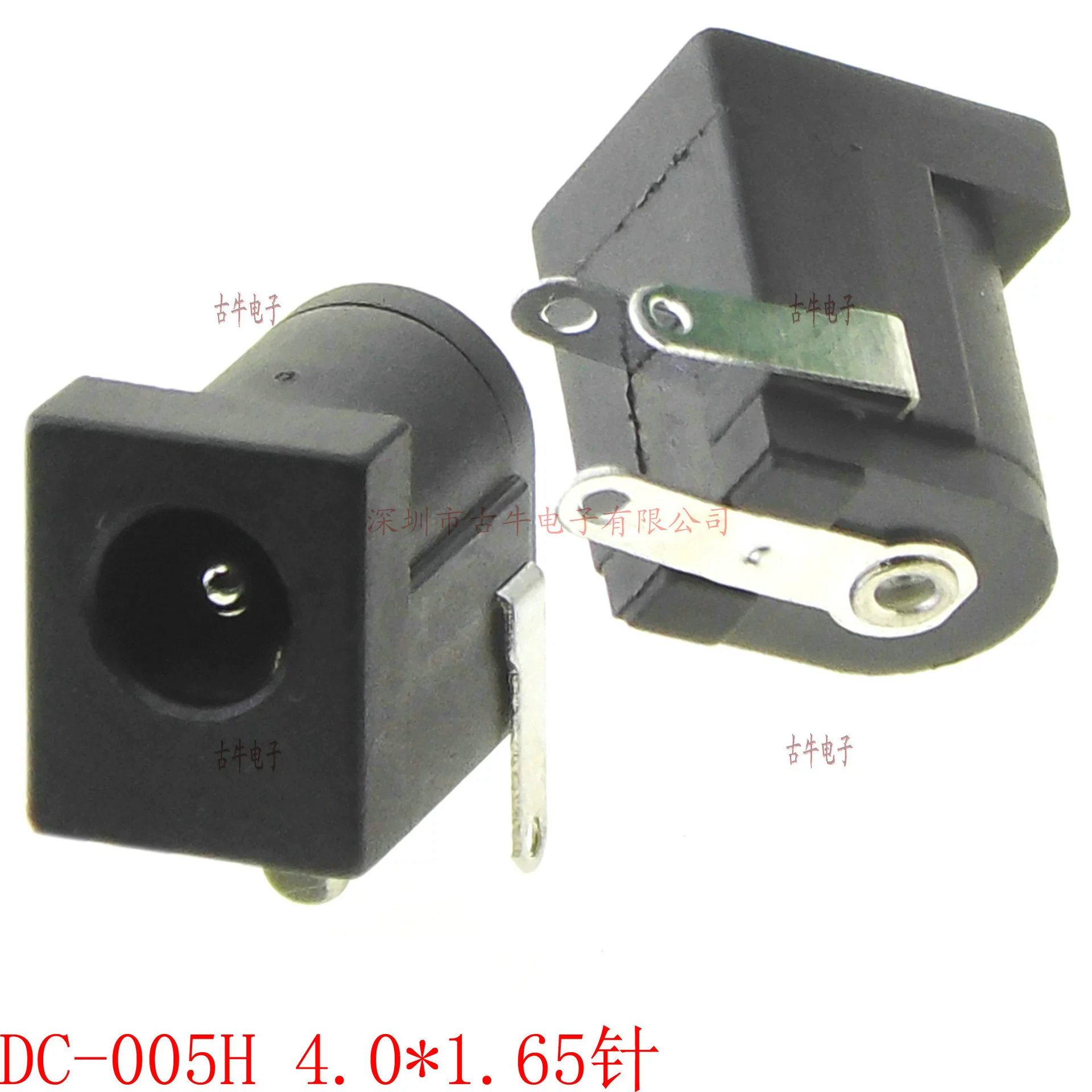 DC-005BC21 5521 pin DC socket with panel card point 2.1 DC female seat pin side plug board