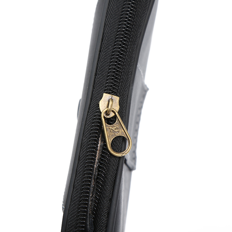 New Selling Male Casual Elephant Pattern Single Buckle Waist Pack Single Buckle Ultra-Thin Leather Mobile Phone Bag With Zipper undefined