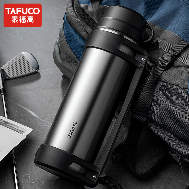 日本泰福高保溫壺304不鏽鋼車載保溫瓶戶外便攜熱水瓶大容量T1252