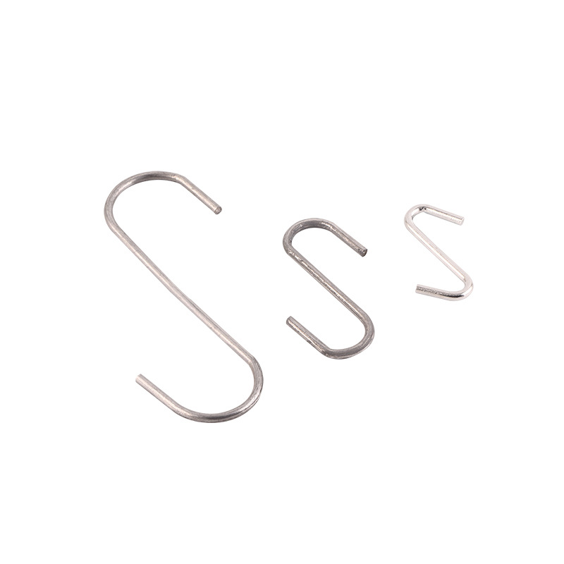 不锈钢S型吸塑套装挂钩多功能无痕型S挂钩超市厨房横杆S形勾