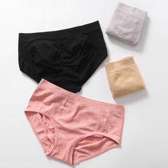 獨立包錦綸女日系3D蜂巢內褲提臀收腹內褲女士中腰透氣棉檔三角褲