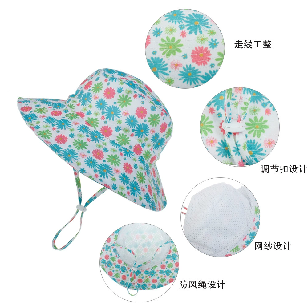 baby accessories doll	 2020 New Summer Baby Sun Hat Children Outdoor Neck Ear Cover Anti UV Protection Beach Caps Boy Girl Swimming Hats For 0-8 Years Baby Accessories