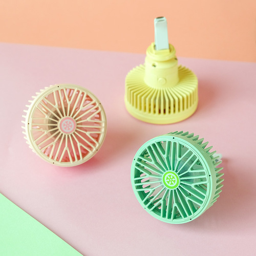 Car air outlet fan, creative small fan, car ambient light small fan, large wind fan