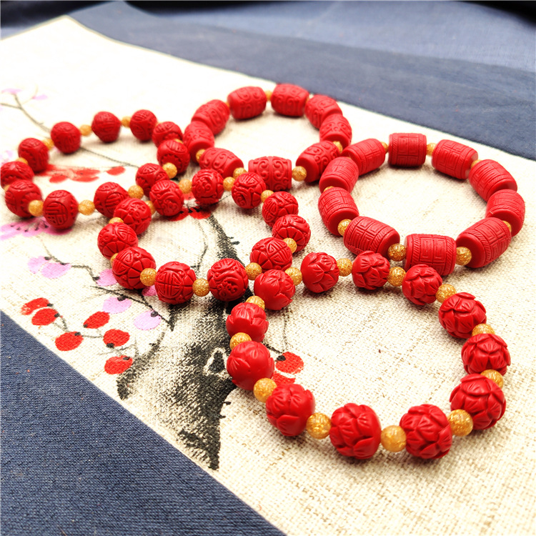 朱砂手链 红手链 本命年手串旅游纪念开业地摊珠宝店直播礼品批發