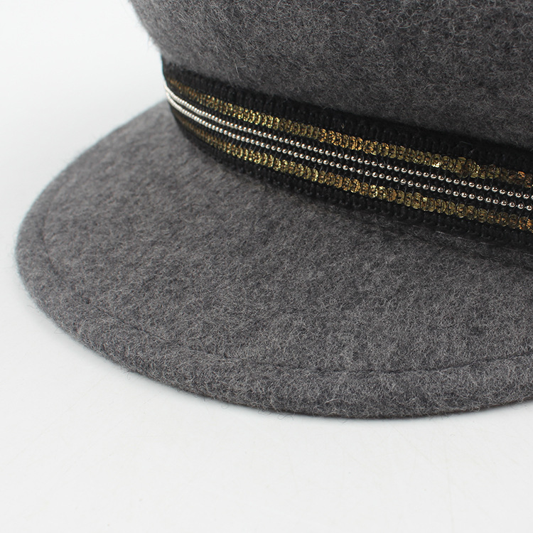 New Wool All-match Fashion Navy Hat display picture 4
