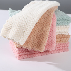 Dropshipping Item – Coral Fleece Double-Sided, Highly Absorbent Kitchen Cloth, Thickened Design, Lint-Free, Oil-Resistant Dishcloth