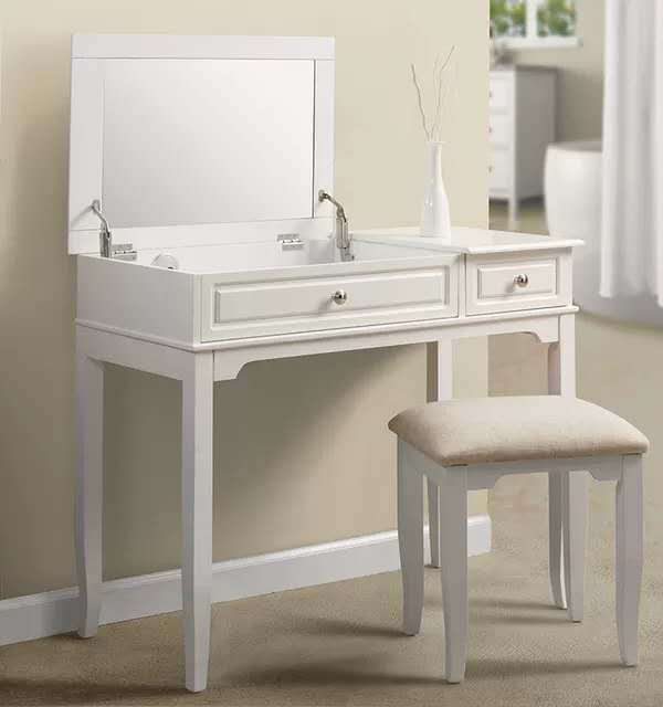 American style pine dresser Flip dresser Desk bedroom Dressing table Variable The computer table