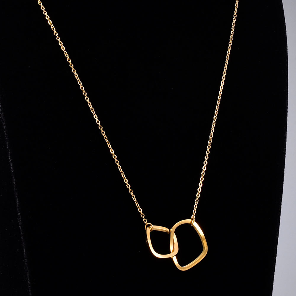 Wholesale Jewelry Irregular Round Simple Clavicle Chain Necklace Nihaojewelry display picture 1