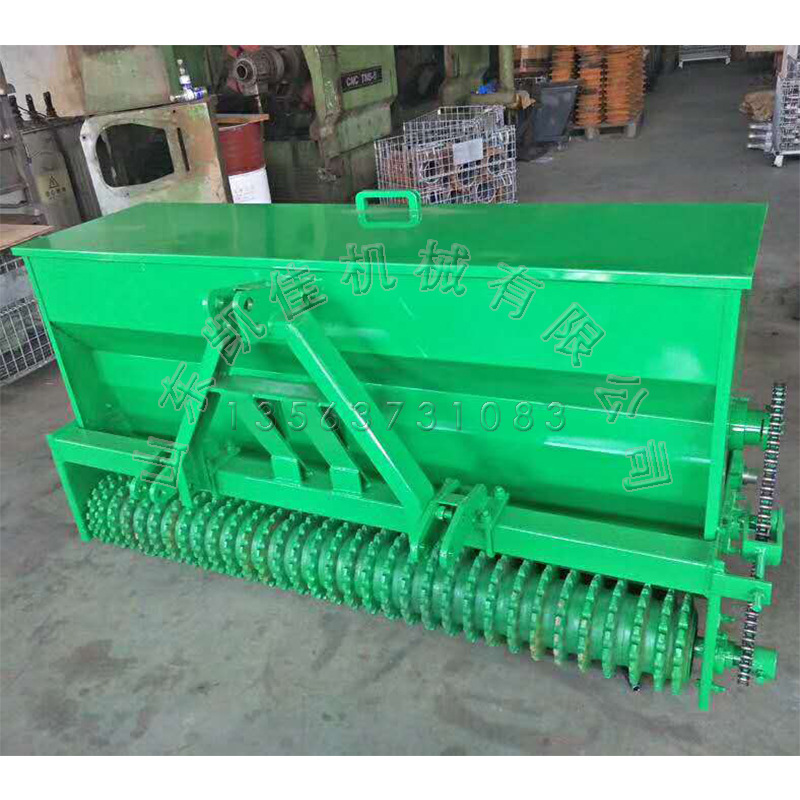 2米草坪播种机拖拉机后置草籽植保机混播草播种机 草坪种植机