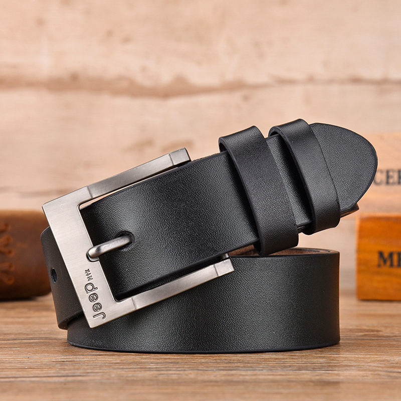 Cinturón de los hombres al por mayor Nueva simulación cinturón aleación pin hebilla moda casual cinturón de los hombres
