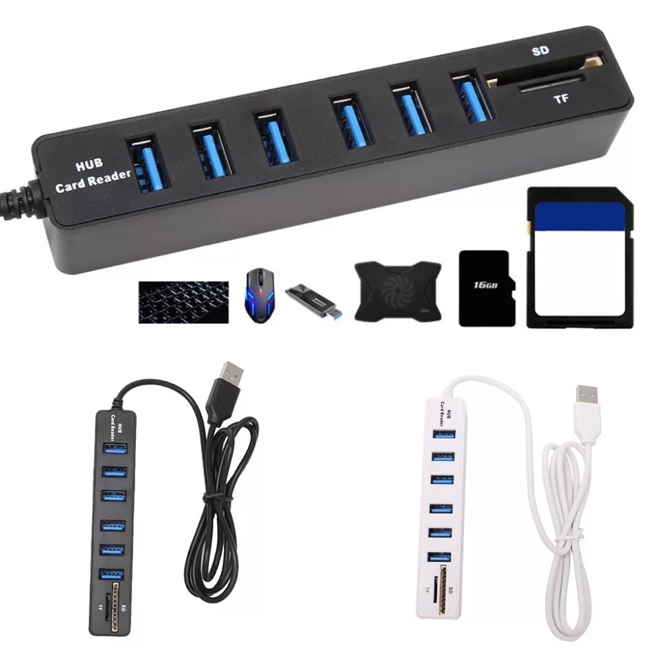 Cross-border special computer usb Expand hub 2.0 Hub usb2.0combo sd/TF card reader