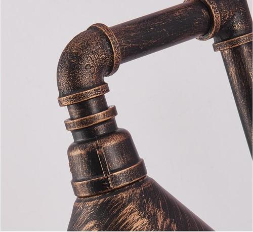 American Retro Industrial Style Restaurant Bar Counter Corridor Lighting Creative Loft Background Wall Iron Pipe Wall Lamp