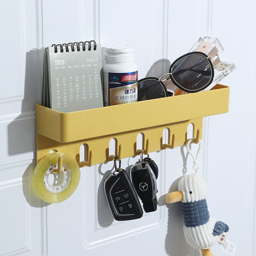Bathroom bathroom punch-free storage rack washbasin wall-mounted storage rack towel rack hook kitchen storage rack