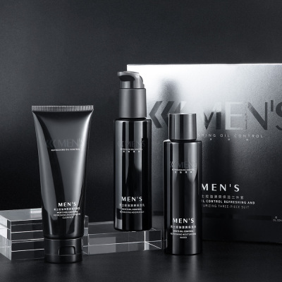贝玲美男士控油清爽保湿三件套保湿补水滋润护肤品套装化妆品代发|ms