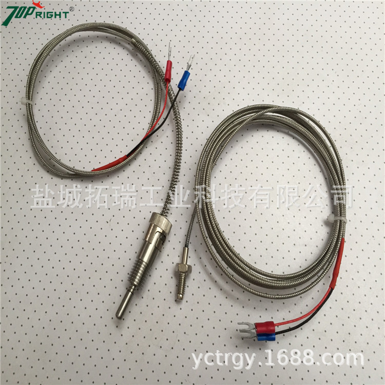 盐城拓瑞供应压簧固定热电偶 J型热电偶 T型热电偶 非标定做