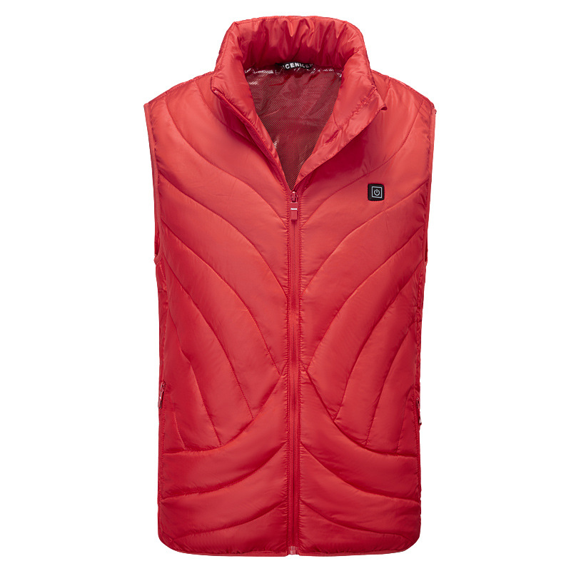Ropa para hombre Chaleco calefactor de tres zonas, nuevo estilo, ropa de algodón con calefacción de temperatura constante inteligente, chaqueta de chaleco calefactor de grafeno cálido para hombre_voghion.com