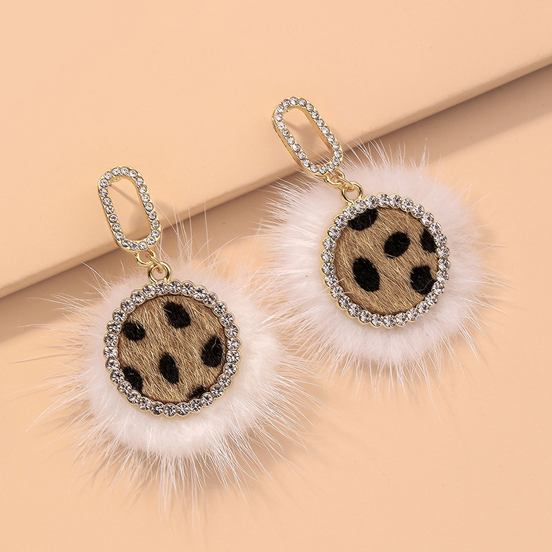 Pendientes Elegantes De Moda Con Estampado De Leopardo display picture 8