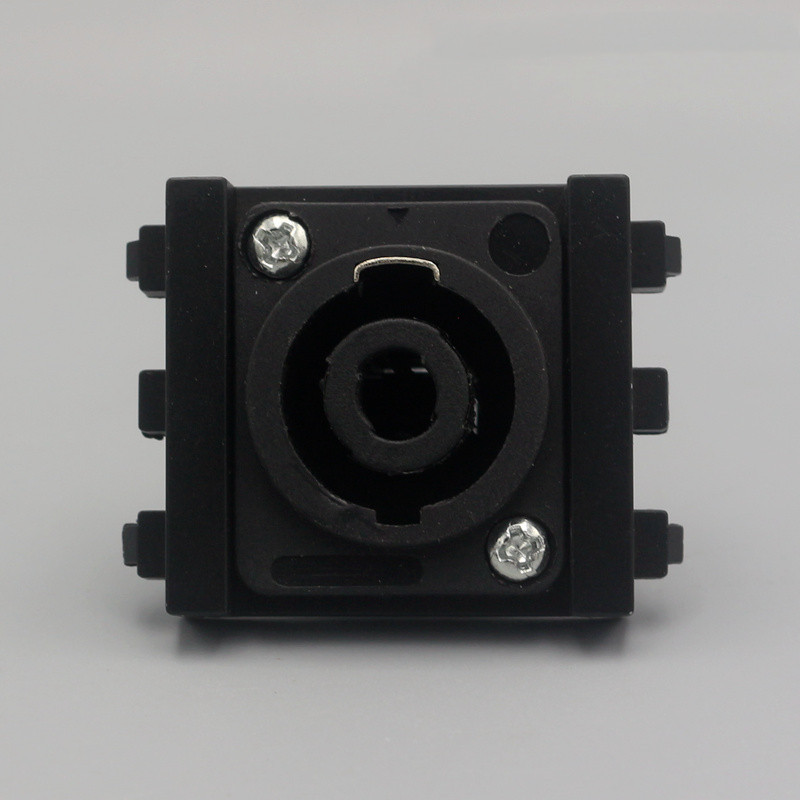 黑色1.5位舞台音响模块插座配件大功率广场音响118型舞台音箱模块