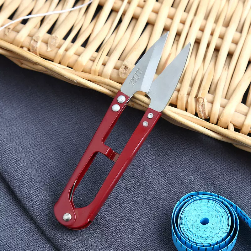 厂家直供 埴民十字绣 纱剪 U型剪 线剪 家用U型弹簧剪刀白刀头