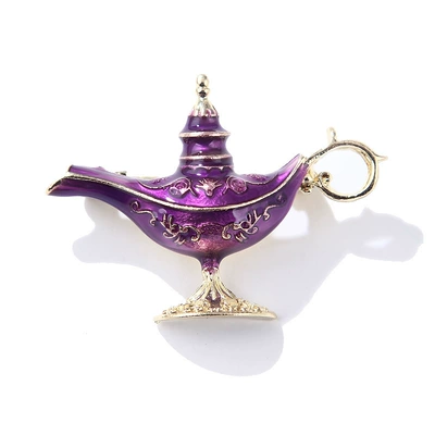 Yaxa sancaqları fashion new Aladdin lamp enamel - xz4987b-purple