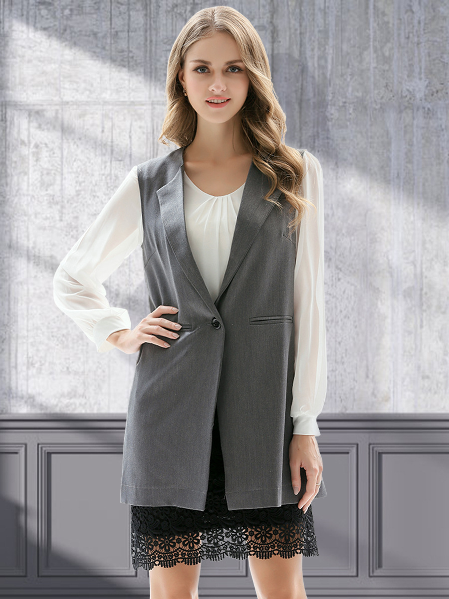 Gilet femme en Tissu de costume - Ref 3434869 Image 10
