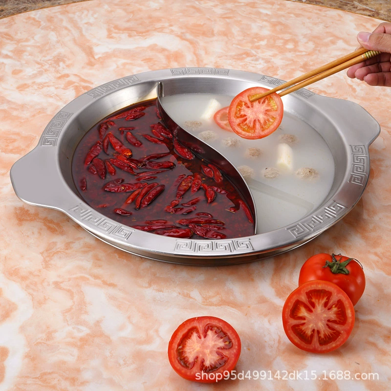 Нержавеющая сталь соединенный горячий горшок Дин суп горшок