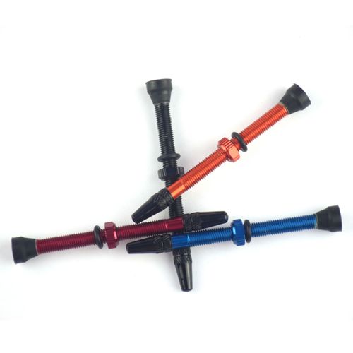 Bicycle tubeless valve, colorful French vacuum valve, aluminum alloy tire valve core
