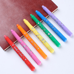 Water-soluble silky colorful stick single monochrome wholesale rotating crayon studio oil painting stick complementary color bulk painting stick