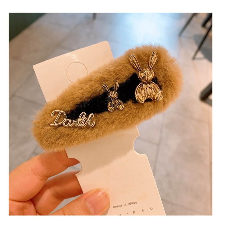 Korea's New Imitation Fur Rabbit  Pearl  Side Clip display picture 9