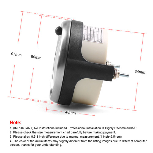 Car Modification 85MM Speedometer Odometer Dual-in-One LCD Instrument Car Speedometer 220km/h