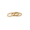 Brand fashionable ring stainless steel, on index finger, 750 sample gold, internet celebrity