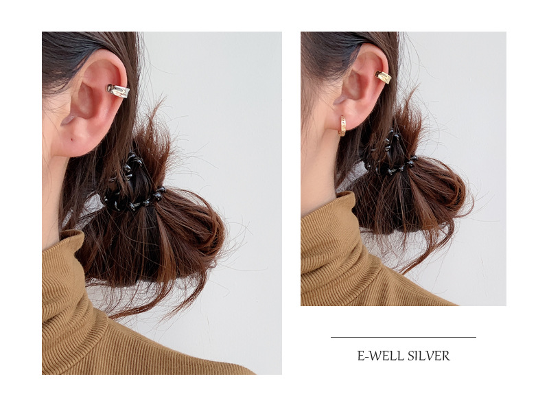 5g Weight Ear clips Classification 1 Piece Quantity Daily Occasion 925 Sterling Silver Material C Shape Pattern Women'S Gender Plating Design Simple Style Style 1 Piece 925 Sterling Silver C Shape Ear Clips 4