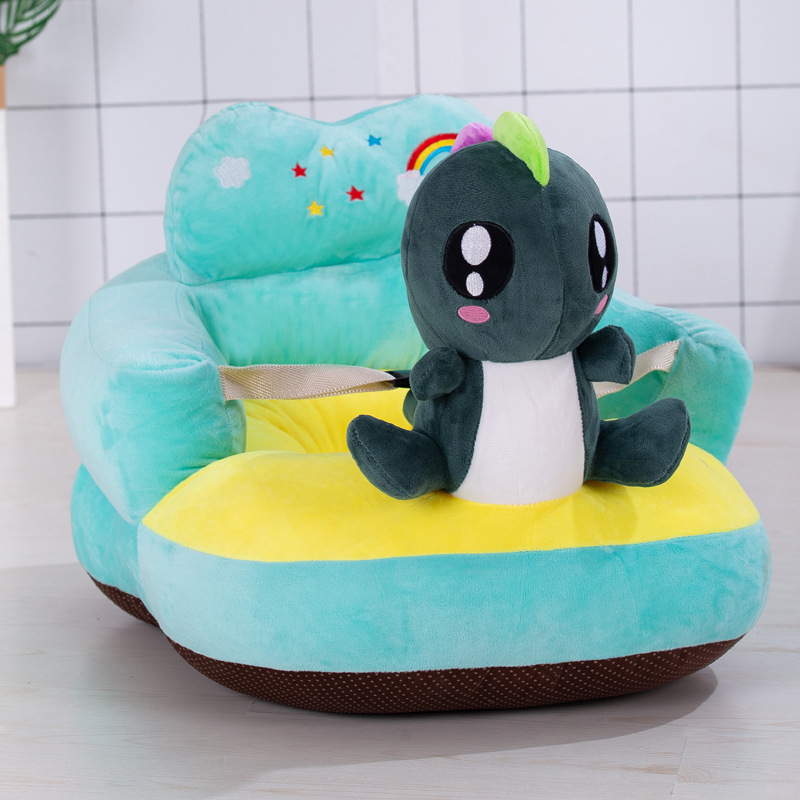 Al por mayor de los niños pequeño sofá asiento de dibujos animados bebé aprendizaje Silla de peluche de juguete bebé asiento de seguridad regalo de cumpleaños