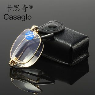 Folding anti -blue light old flower mirro