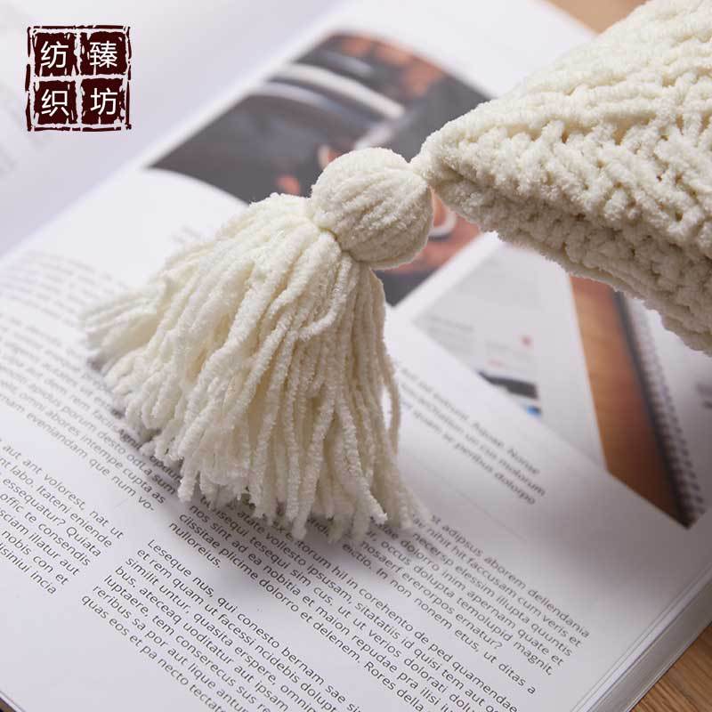 北欧简约手工流苏针织抱枕套 汽车卧室沙发靠垫厂家直销 拍照道具