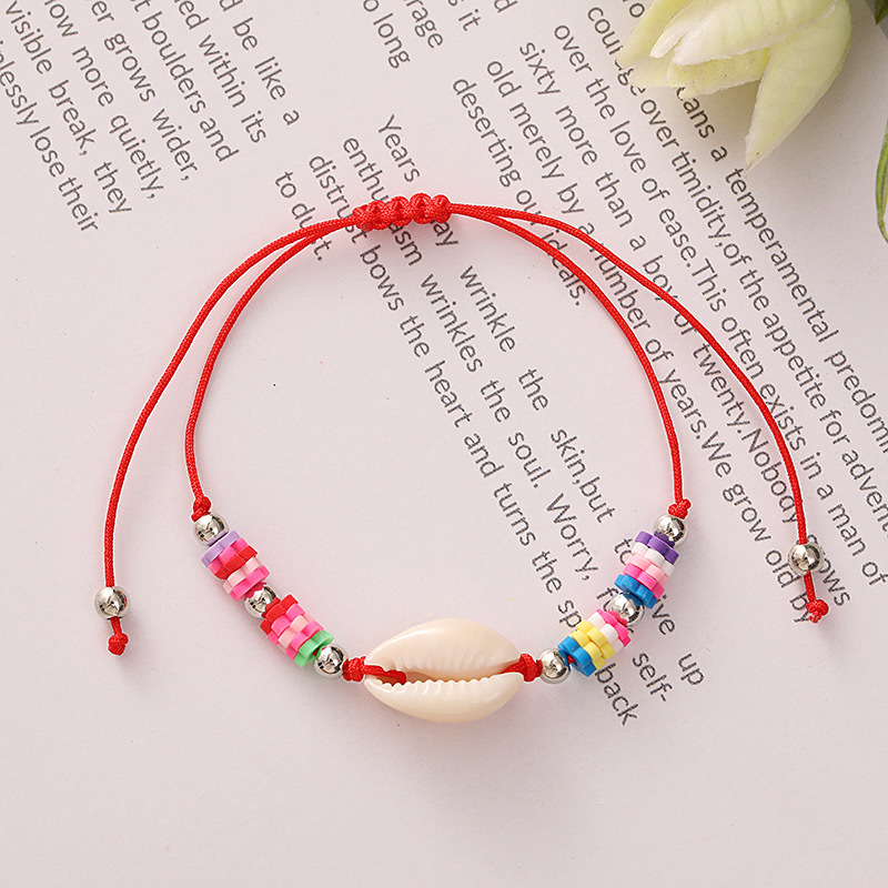 Beach Shell Rope Shell Soft Clay Knitting Women's Bracelets display picture 6