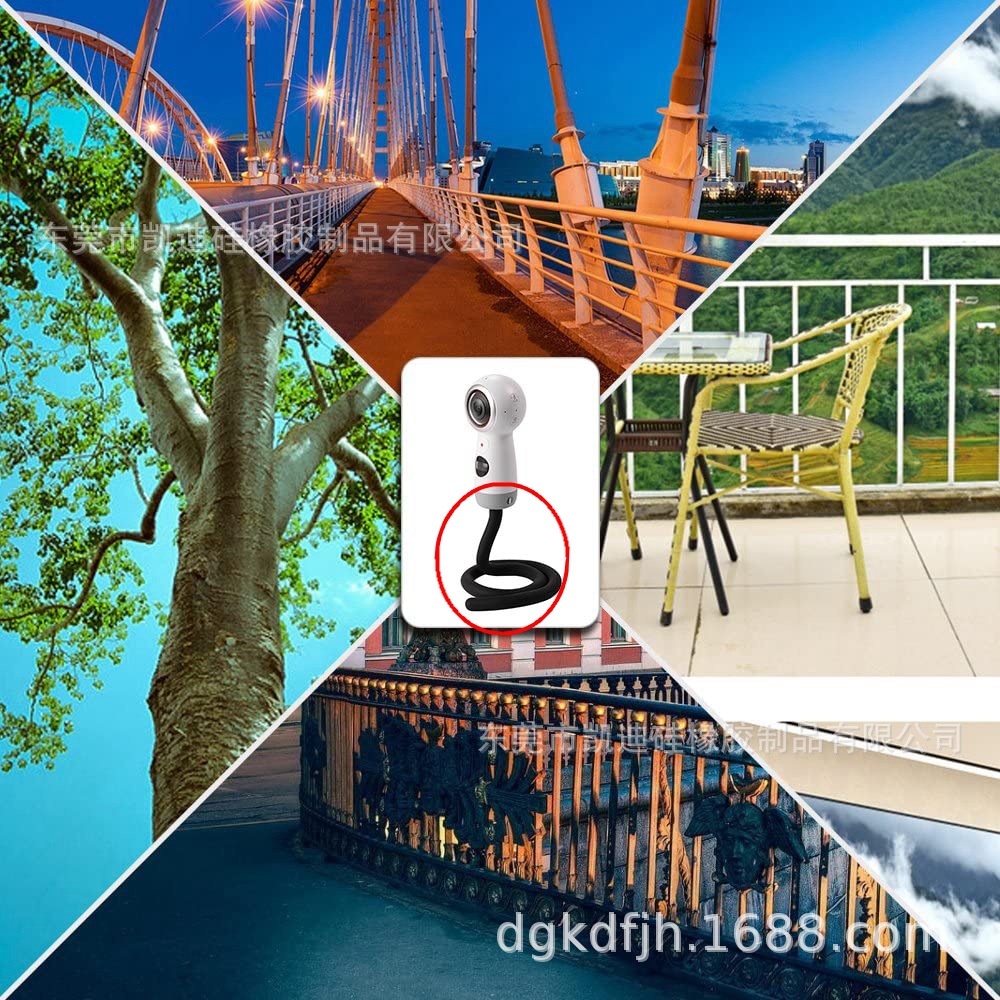 硅胶+铝条软管 监控固定支架 婴儿车定型风扇支架 生产厂家 批发