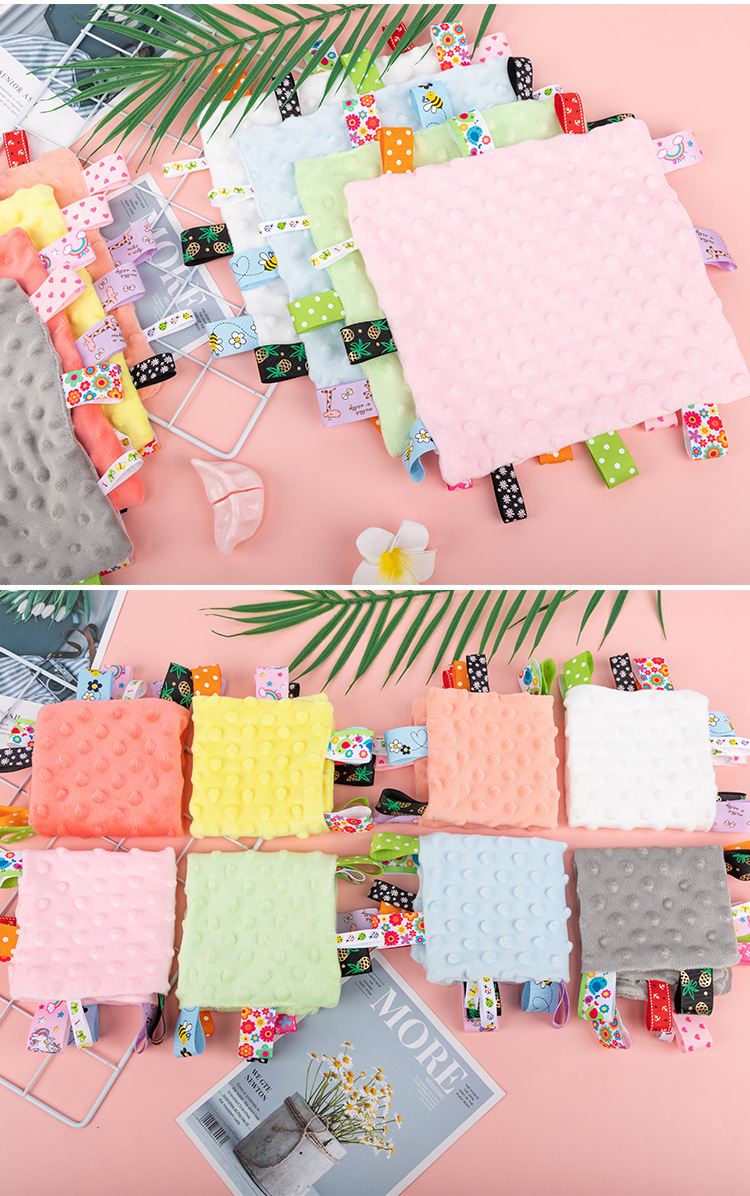 Casual Style Children Unisex Solid Color Flannel Handkerchief Toy