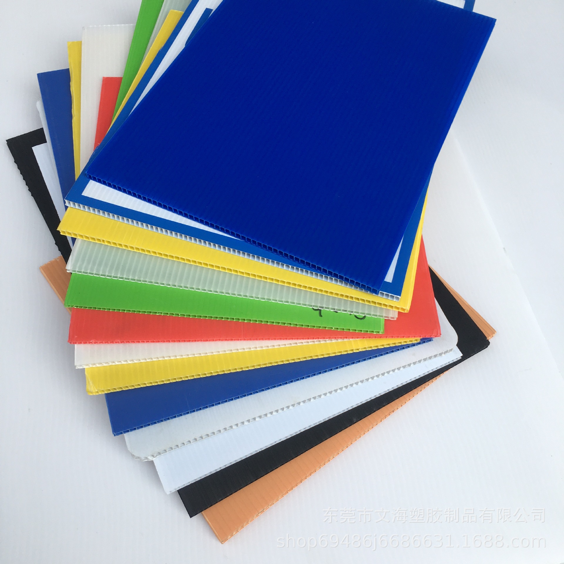 可定制pp塑料中空板隔板 加硬瓦楞板内衬刀卡 定制防静电塑料平板