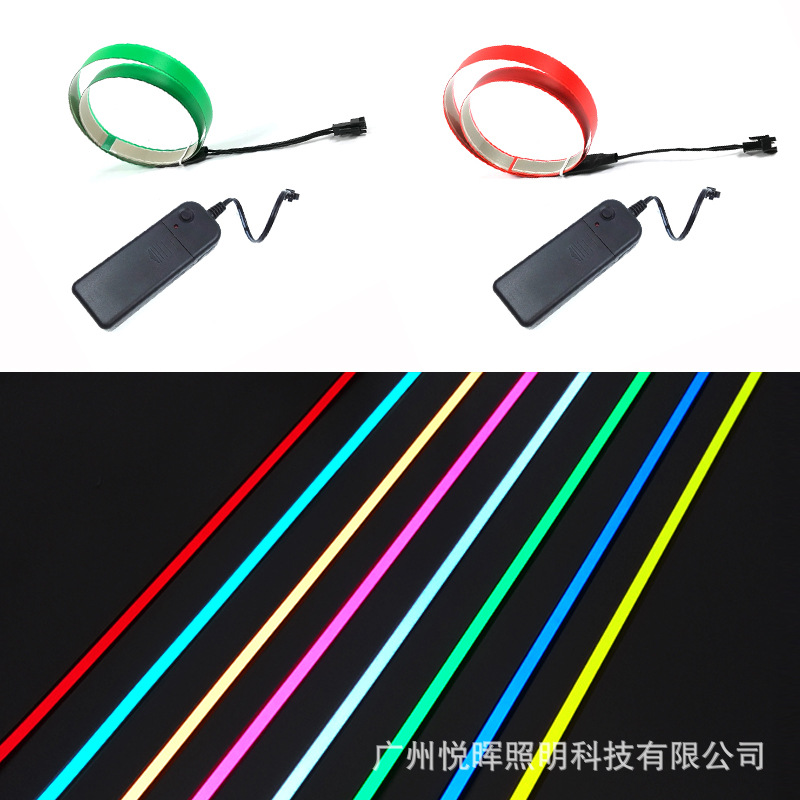 3V conductor EL tira de luz fría LED tira luminosa 60x1CM DIY tira luminosa decorativa ventas directas de la fábrica