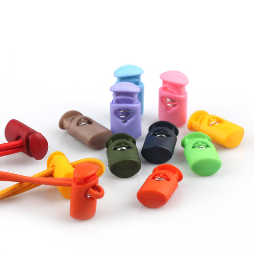Factory supply flat single spring buckle clothing accessories buckle elastic rope buckle adjustment buckle colorful nylon spring buckle